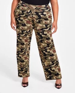 Nina Parker CAMO Women's Trendy Plus Size Pull-On Knit Pants, US 1X - Picture 1 of 4
