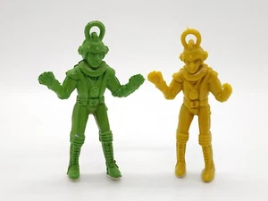 2er Set Bogenschütze Raumfahrer Figuren, 60er Jahre Alien Astronauten Figuren - Bild 1 von 8