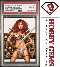 COVERED BY LAND PSA 10 2005 Dynamic Forces Red Sonja #55