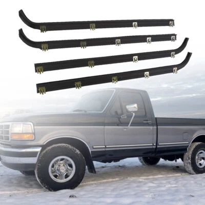 Kit de 4 piezas de fieltros de barrido de ventana para camioneta Ford Bronco F150 F250 F350 Fit 1987 1988-1996 Foto 1 de 4