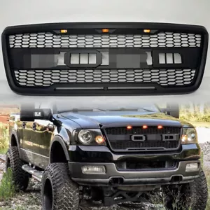 For Ford F150 2004-2008 Grill Raptor Style Front Grille Black New Replace - Picture 1 of 8
