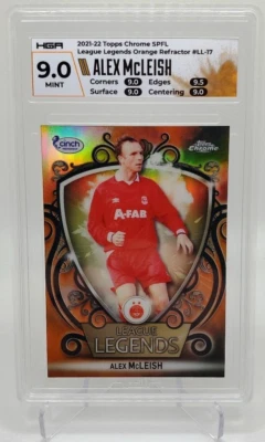 Ales McLeish - 2021-22 Topps Chrome SPFL League Legends Orange Parallel 22/25 - Image 1 of 2