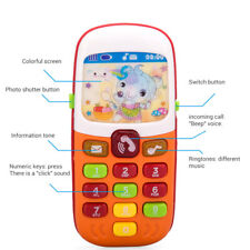 1pc Children's Parent-Child Music Lights Early Learning Phone Toy Random Shipme♡