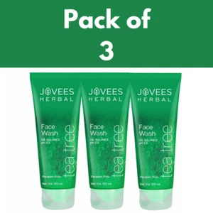 Jovees Herbal Tea Tree Oil Control Face Wash Prevents Pimple & Acne 120 ml - Picture 1 of 8