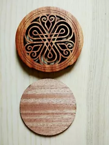 TAMPON BOUCHON DE ROSACE GUITARE EN BOIS - Imagen 1 de 5