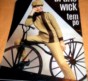 BRUNSWICK MUJER Suéter Tejido Crochet Patrón Libro Vol 672 1973 35 PÁGINAS - Imagen 1 de 9