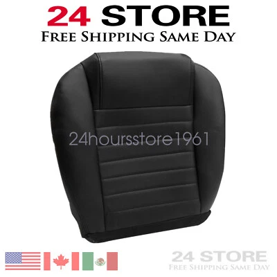 Cubierta de asiento de cuero perforado inferior de pasajero para Ford Mustang GT 2005-2009 EE. UU. Foto 1 de 4
