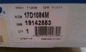 ACDELCO 17D1084M BRAKE PADS - Picture 1 of 3