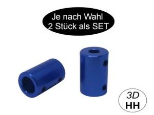 2 X Aluminium Starre Kupplung Größenwahl Wellenkupplung. Sofortversand (ALU) - Afbeelding 1 van 1