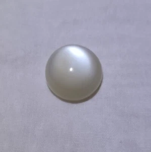 52 Carat 23.5x23.4x12.1 MM Natural White Moonstone Round Shape Cabochon Gemstone - Picture 1 of 24