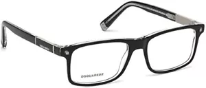 DSQUARED2 Dallas DQ 5170 Black Crystal 003 Plastic Eyeglasses Frame 54-16-140 - Picture 1 of 3