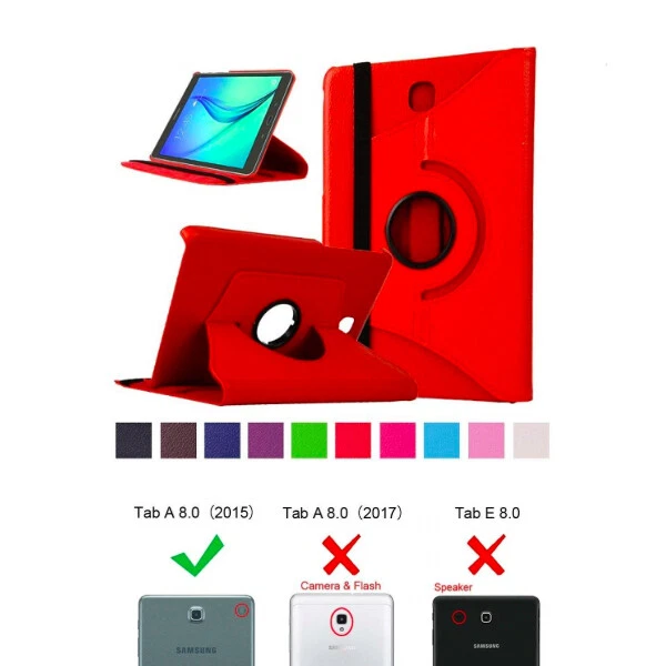 360 Rotating Leather Case Cover For Samsung Galaxy Tab A 8.0 Inch T350 - Image 1 of 1
