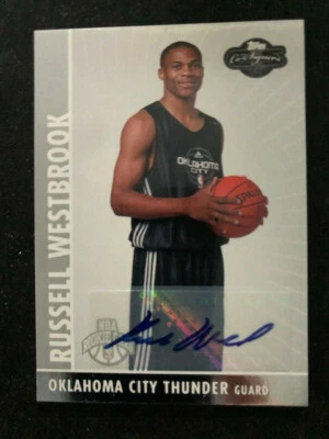 2008/09 Topps Co-Signers Russell Westbrook #/100 Rookie #104 RC AUTO Autograph - Image 1 of 2