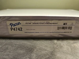 NEW Pacon Drawing Paper P4742, White, Standard Weight, 12" x 18", 500 Sheets - Picture 1 of 3