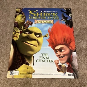 Shrek Forever After The Game 30 X 36 Plastic Store Display Poster! - Picture 1 of 11
