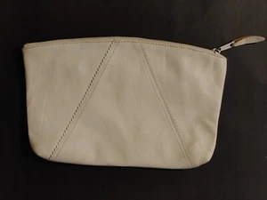 VTG Toni Handbag Women light cream Genuine Leather Lined Hand Bag -7 in x 11 in - Picture 1 of 14