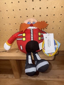 Sonic The Hedgehog Dr. Eggman 8" Soft Plush  Figure Jakks Pacific Go Sega 2023 - Picture 1 of 14