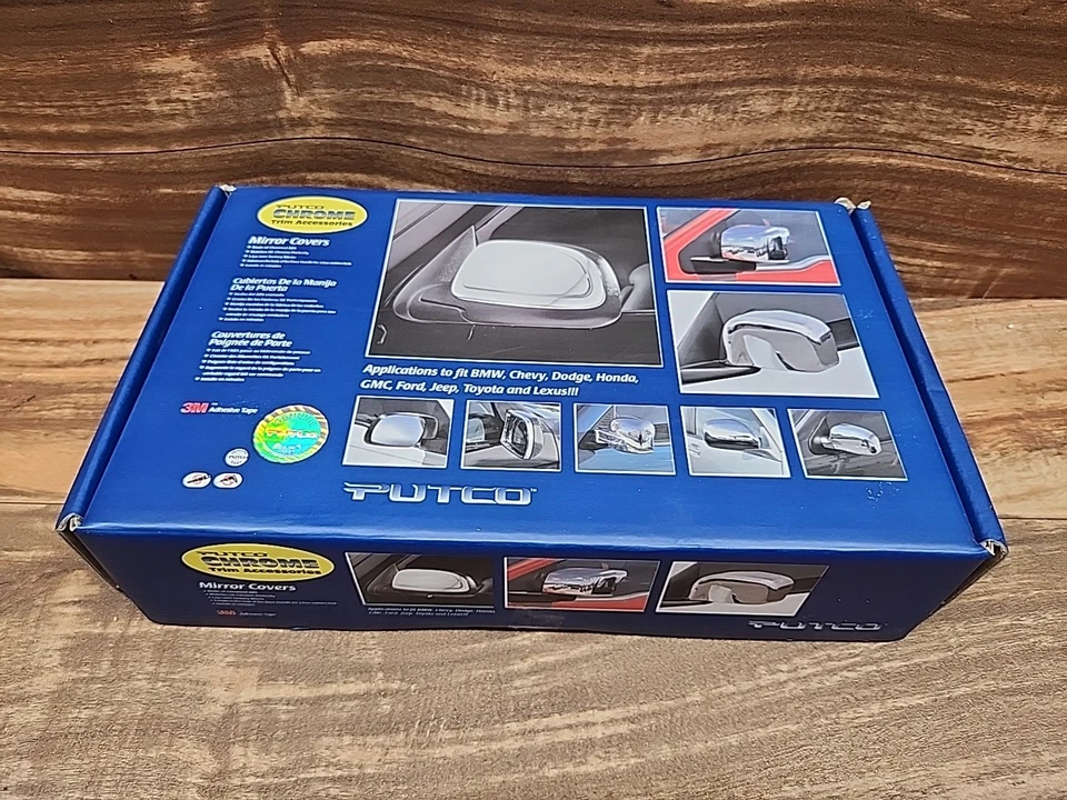 CUBIERTAS DE ESPEJOS RETROVISORES CROMADOS PUTCO 400008 1999-2005 CHEVY & GMC CAMIONES/SUV'S TAMAÑO COMPLETO Foto 1 de 4