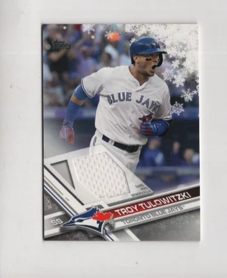 TROY TULOWITZKI 2017 TOPPS BASEBALL WALMART HOLIDAY MEGA BASEBALL RELIC PATCH - Image 1 of 2
