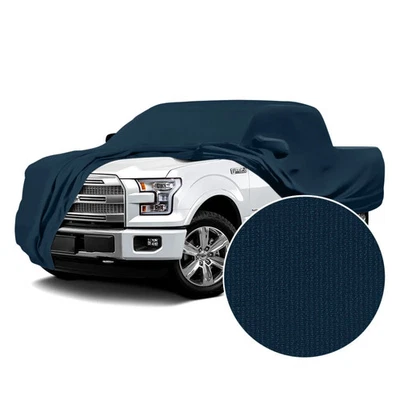 For Dodge Ram 2500 94-02 Satin Stretch Indoor Navy Blue Custom Car Cover - Image 1 of 4
