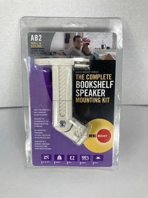 Bookshelf Speaker Mounting Kit - OmniMount AB2-W Audio Basics - Cream - Image 1 of 4