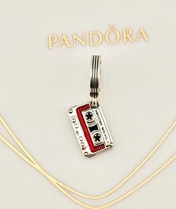 New Genuine Pandora x Marvel Guardians of The Galaxy Cassette Tape Dangle Charm - Picture 1 of 12