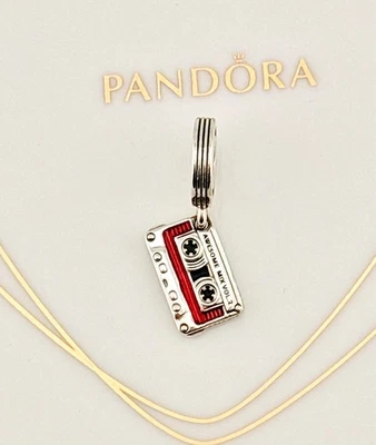 New Genuine Pandora x Marvel Guardians of The Galaxy Cassette Tape Dangle Charm - Image 1 of 4