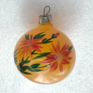 Vintage Glass Christmas Ornament Soviet Xmas Tree Antique Decoration Old Ball - Picture 1 of 5