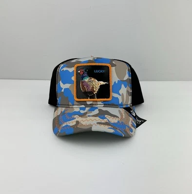 NEW Goorin Bros Lucky Pheasant Kablamo Capsule Limited Edition Camo Trucker Hat - Image 1 of 4