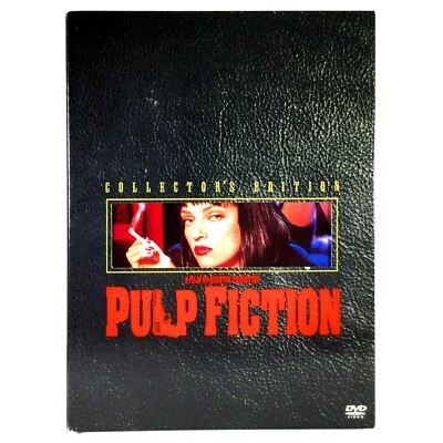 Pulp Fiction (2-Disc DVD, 1994, Widescreen Collectors Ed) Like New w/ Slipcase!  - Image 1 of 4