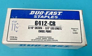 Original Duo-Fast 6412 CR 3/16 CR 3/8 BEIN 19GA Rarität #9068 5.000 letzte Box - Bild 1 von 1