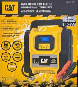 CAT 2500A 4-in-1 Lithium Power Station – Jump Starter Air Compressor Power Bank - Picture 1 of 4