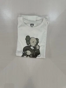 Kaws x Uniqlo white Clean Slate Tee Used Size Large - Picture 1 of 10