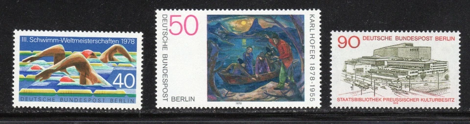 Germany 1978 SC# 9N419 - 9N421 - Three Different Stamps M-NH Lot # 199 - Image 1 of 1