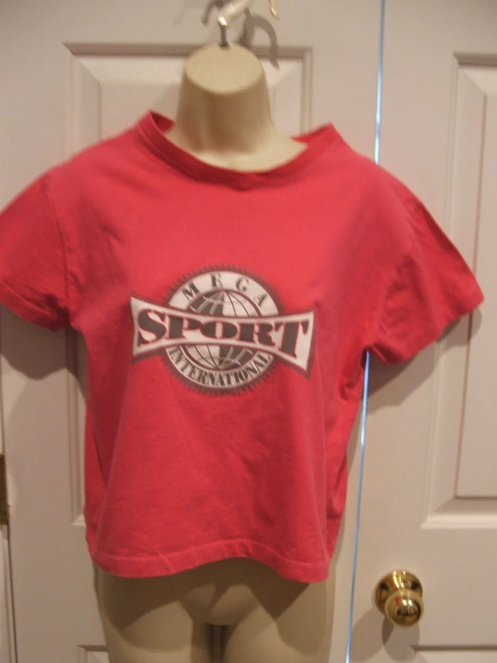 NEW IN PKG newport news 100% COTTON mega sport CROP top made in USA  SIZE medium Foto 1 de 1