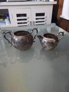 Antike EPBM Zuckerdose & Milchkännchen gut dekorativ ✨💥 - Bild 1 von 9