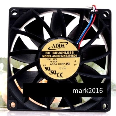 1pcs ADDA AS08012XB259B00 DC 12V 0.57A 4-Wire 80X80X25mm Server Cooling Fan - Image 1 of 2