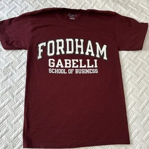 Camiseta de manga corta unisex pequeña Fordham University Gabelli School of Business - Imagen 1 de 4
