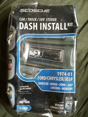 SCOSCHE Car/Truck/SUV Stereo Dash Install Kit 1974-01 FORD/CHRYSLER/JEEP FCJ2076 - Image 1 of 3