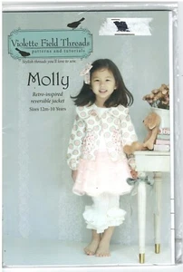 2014 Violette Field Threads Molly Child Retro-Inspired reversible jacket pattern - Picture 1 of 2