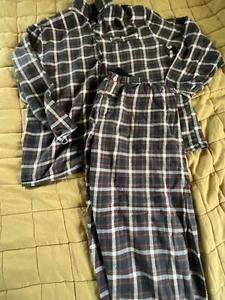 Marks and Spencer Mens Plaid Checkered Top And Bottoms Pajama Night Wear XL - Picture 1 of 15