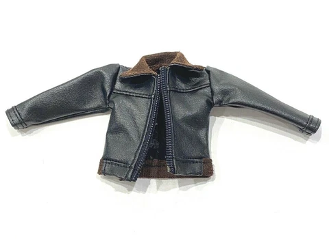 PB-JKT-RH-BK: 1/12 Black Leather Jacket for Red Hood Mezco slim body (No Figure) Cover