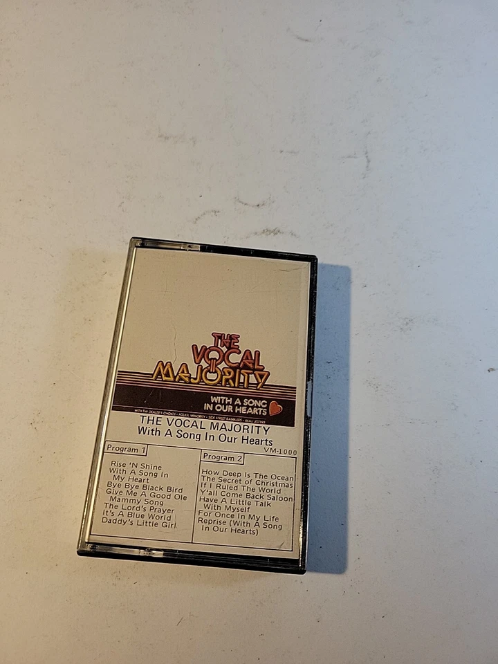 The Vocal Majority With A Song In Our Hearts 1979 Cassette Tape Foto 1 de 4