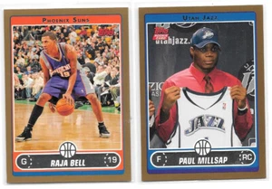 Lot of 2 2006-07 Topps Gold Parallels #162 Raja Bell #253 Paul Millsap RC /500 - Picture 1 of 2