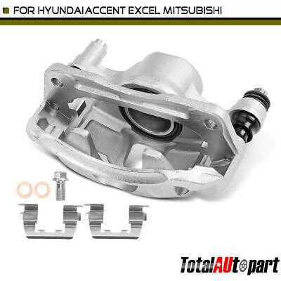 Pinza de freno de disco con soporte para conductor delantero Hyundai Accent Excel Mitsubishi Foto 1 de 4