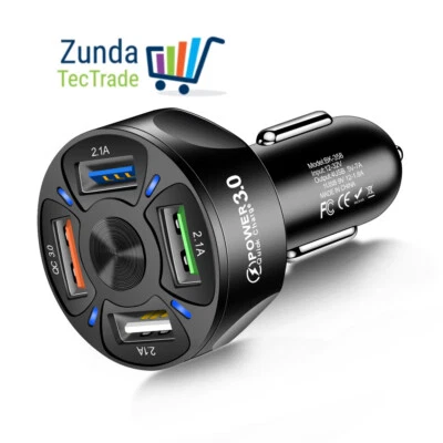Premium USB Ladegerät Netzteil KFZ Auto Schnellladegerät Quick Charge QC 3.0 - Bild 1 von 2