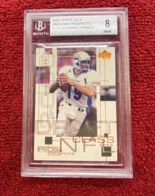 2000 Upper Deck Pros & Prospects #119 Giovanni  Carmazzi Beckett 8 832/1000 - Image 1 of 3