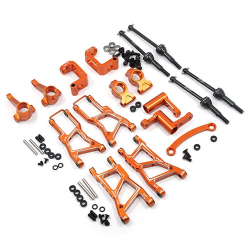 Yeah Racing HPI RS4 Sport 3 Orange Aluminum Chassis Upgrade Kit RSS3-S01OR - Image 1 of 1