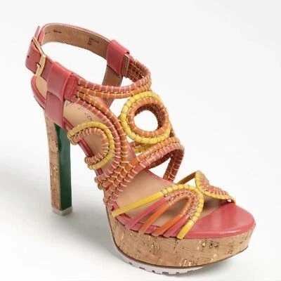 Lisa For Donald J Pliner Danisa Platform 凉鞋 10 码 售罄 罕见 — 第 1/4 张图片