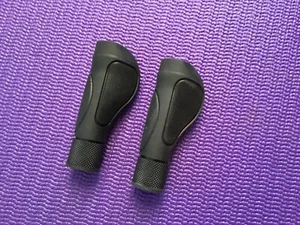 BICYCLE BMX, CRUISER, ATB, MOUNTAIN BIKE BLACK SOFT FLANGE HANDLEBAR BAR GRIPS🔥 - Picture 1 of 3